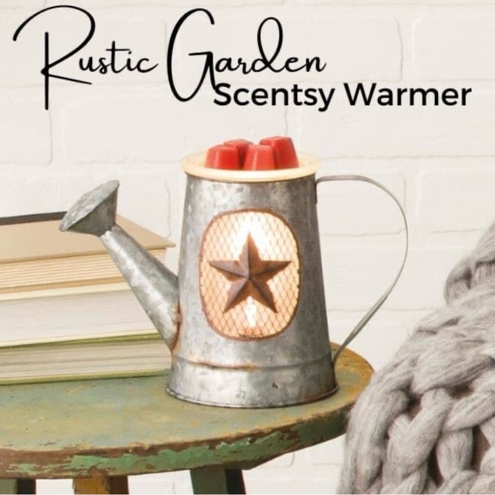 Scentsy Rustic Garden Warmer - Gray and Brown